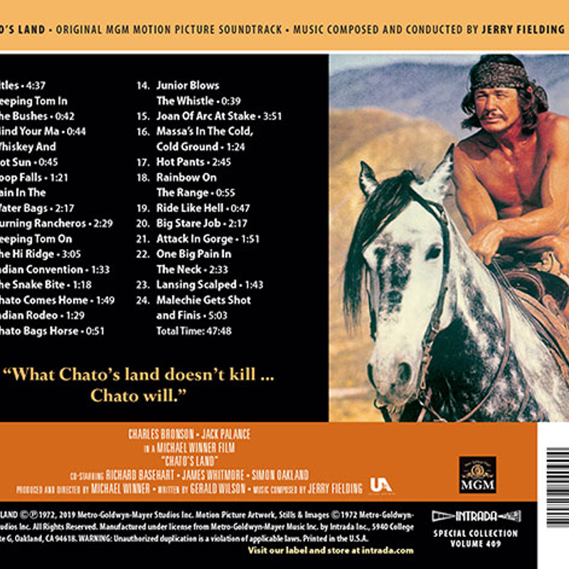 "Chato's Land" (Original MGM Motion Picture Soundtrack) album cover