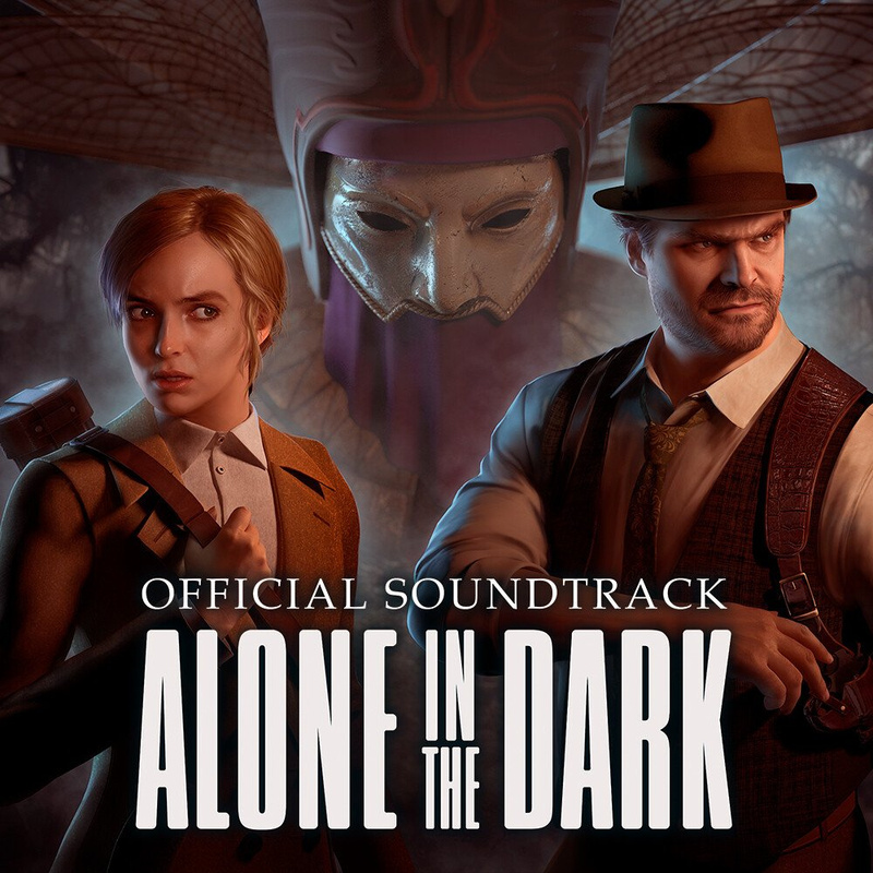 Album cover for Alone in the Dark (Official Soundtrack) by Árni Bergur Zoëga and Jason Köhnen - THQ Nordic 2024