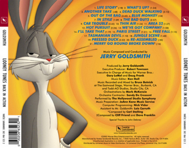 Looney Tunes: Back In Action (Original Motion Picture Soundtrack) album cover