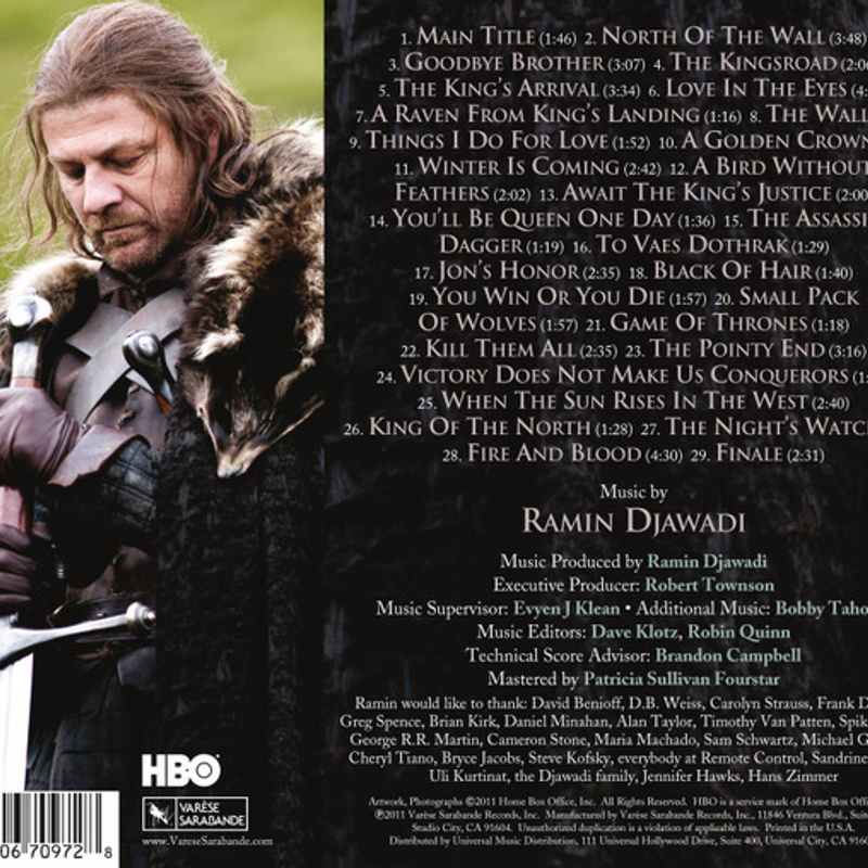 Game of Thrones (Music From the HBO Series) album cover