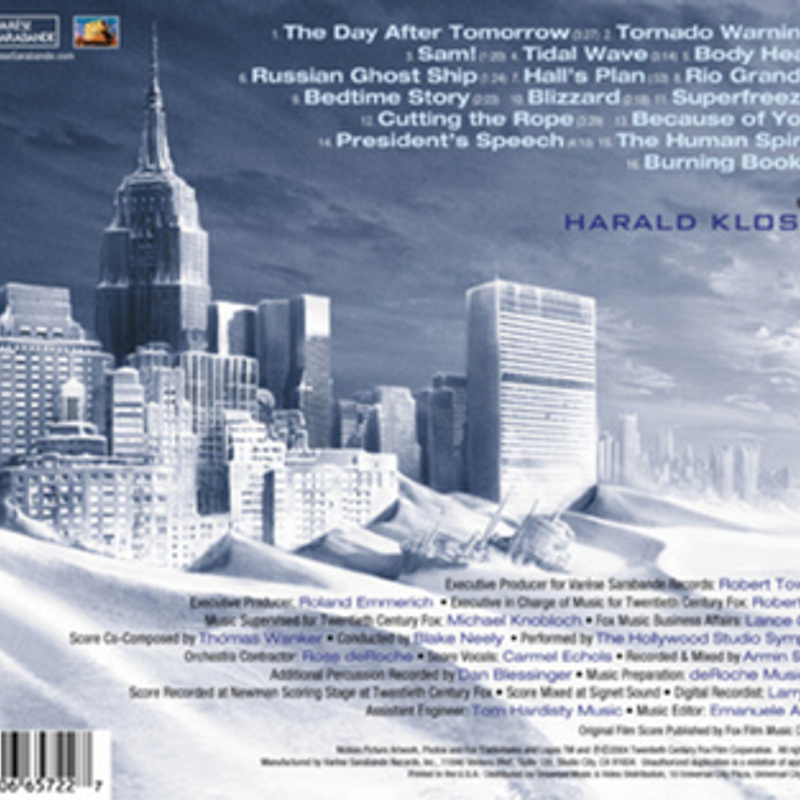 The Day After Tomorrow (Original Motion Picture Soundtrack) album cover