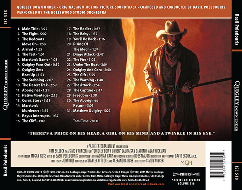 Quigley Down Under (Original MGM Motion Picture Soundtrack) album cover