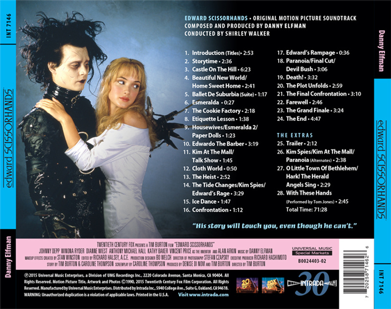 Edward Scissorhands (Original Motion Picture Soundtrack) album cover