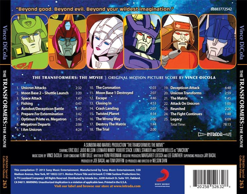 The Transformers: The Movie album cover