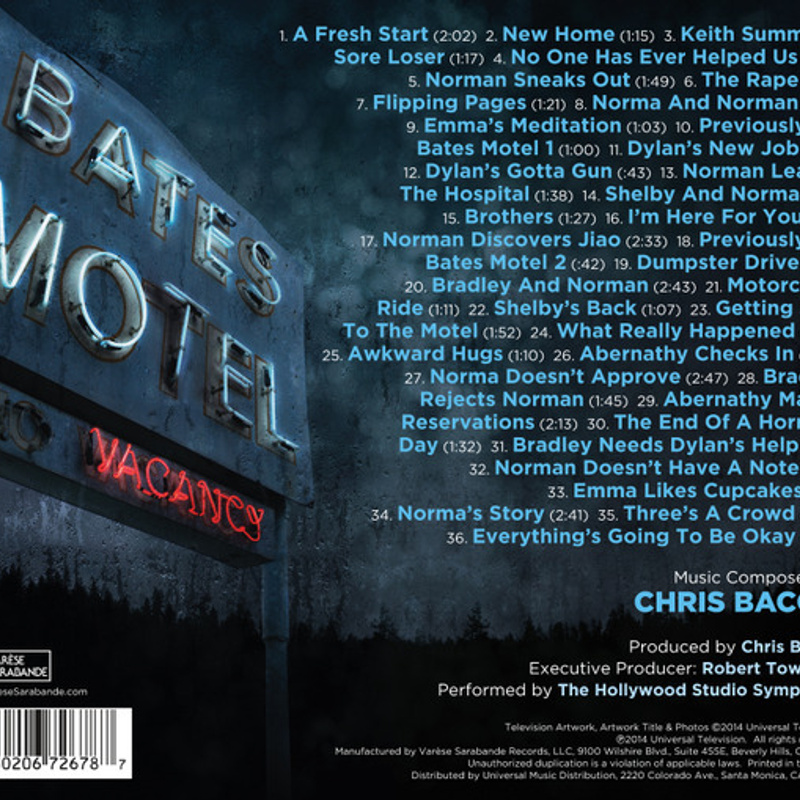 Bates Motel (Music From The A&E Original Series) album cover