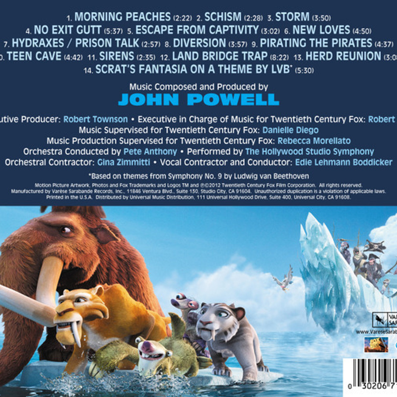 Ice Age: Continental Drift (Original Motion Picture Score) album cover