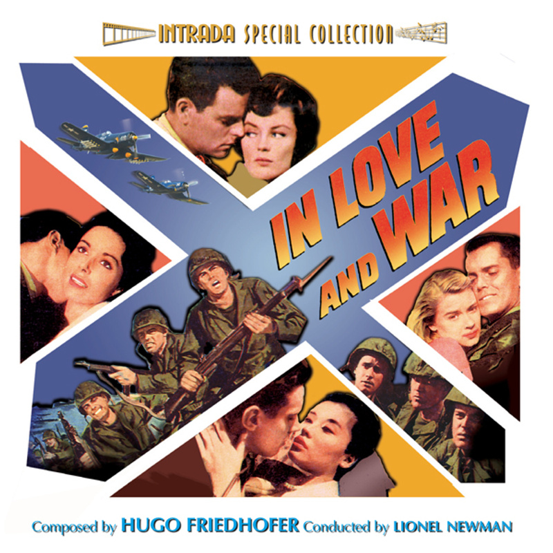 Album cover for In Love and War / Woman Obsessed by Hugo Friedhofer - Intrada 2007