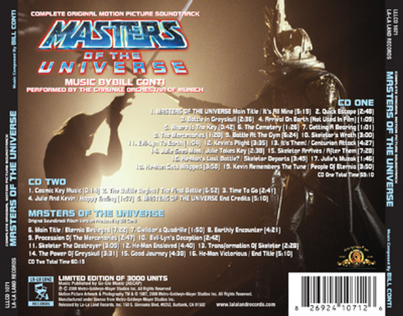 Masters of the Universe (Complete Original Motion Picture Soundtrack) album cover