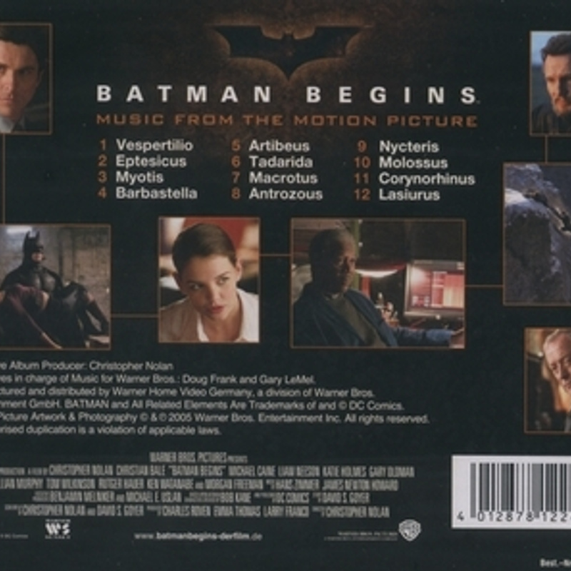 Batman Begins (Music From the Motion Picture) album cover