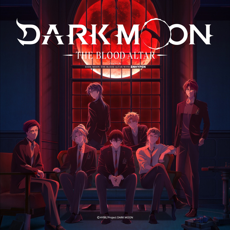 Album cover for DARK MOON: THE BLOOD ALTAR (Soundtrack Compilation) by ENHYPEN - BELIFT LAB 2026