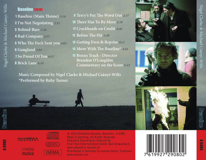Album cover for Baseline (Original Soundtrack) by Nigel Clarke and Michael Csányi-Wills - Alhambra Records 2026