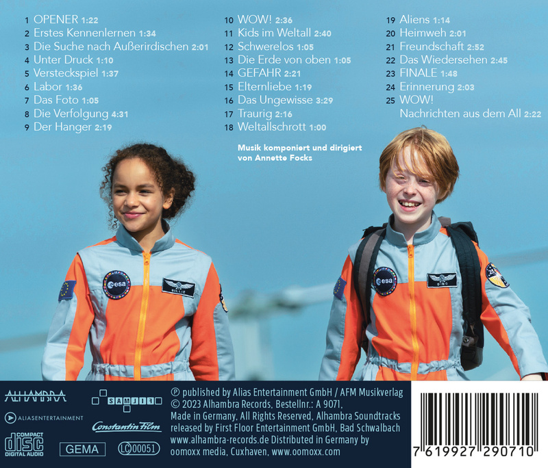 Album cover for Wow! Nachricht aus dem All (Original Soundtrack) by Annette Focks - Alhambra Records 2023