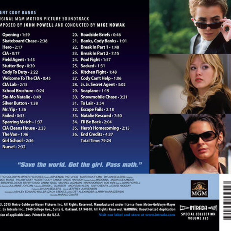 Agent Cody Banks (Original Motion Picture Soundtrack) album cover