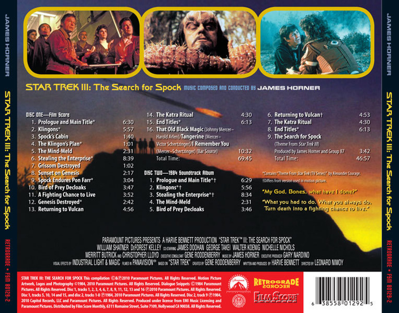 Star Trek III: The Search for Spock (Newly Expanded Edition - Original Motion Picture Soundtrack) album cover