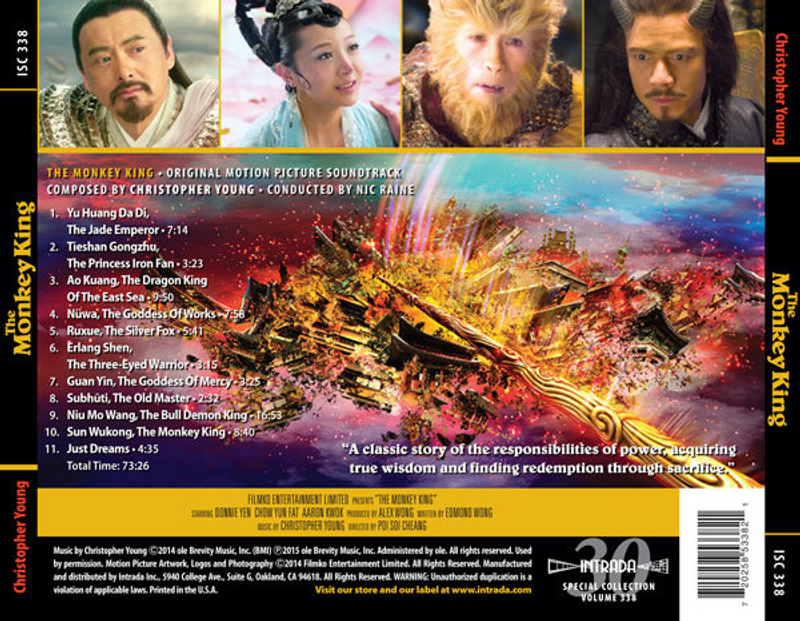 The Monkey King (Original Motion Picture Soundtrack) album cover