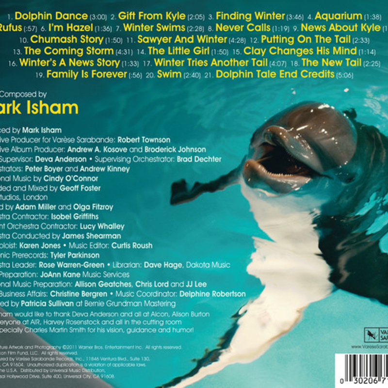 Dolphin Tale (Original Motion Picture Soundtrack) album cover