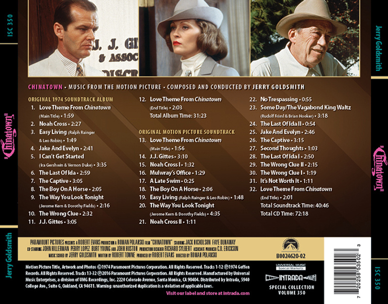 Chinatown (Music From The Motion Picture) album cover