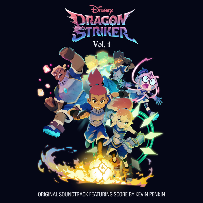Album cover for Dragon Striker: Volume 1 (Original Soundtrack) by Kevin Penkin - Walt Disney Records 2026