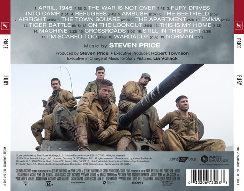 Fury (Original Motion Picture Soundtrack) album cover