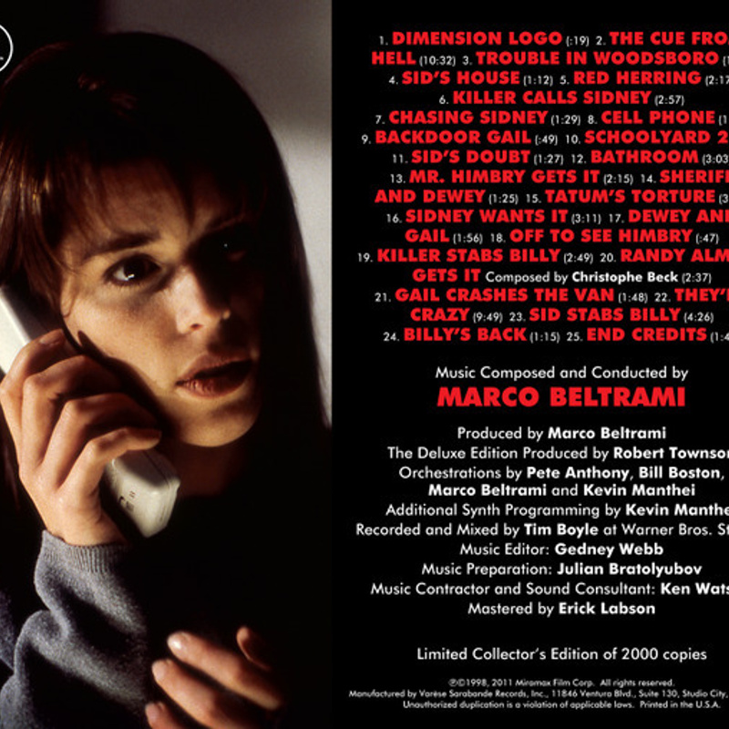 Scream: The Deluxe Edition (Original Motion Picture Soundtrack) album cover