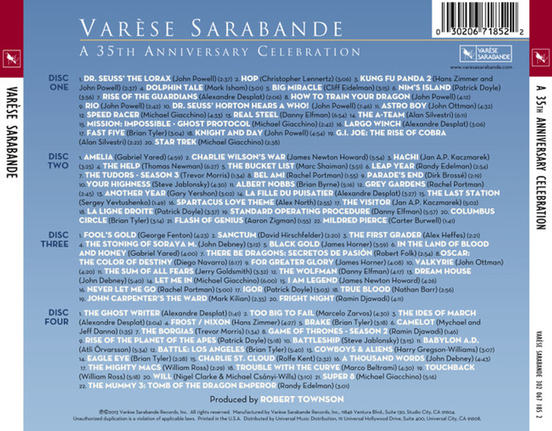 Varèse Sarabande: A 35th Anniversary Celebration album cover