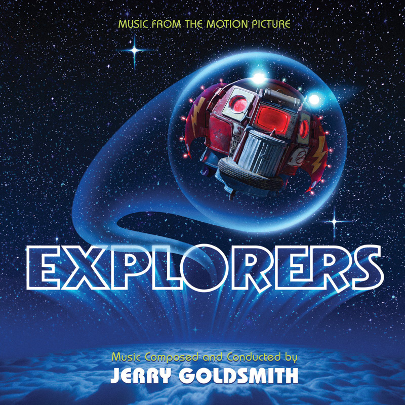 Album cover for Explorers (Music From the Motion Picture) by Jerry Goldsmith - Intrada 2026