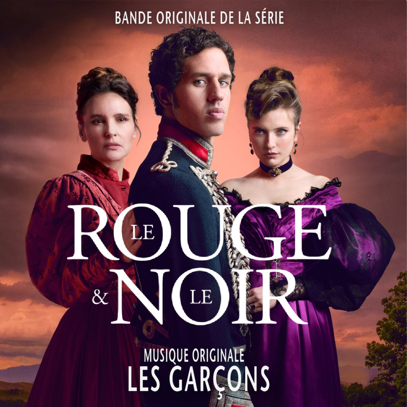 Album cover for Les Garçons: Le rouge et le noir (Bande originale de la série) by Les Garçons - Glaz Records 2026