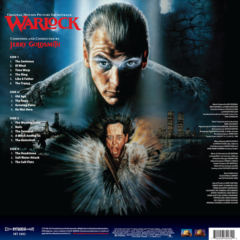 Warlock (Original Motion Picture Soundtrack) album cover