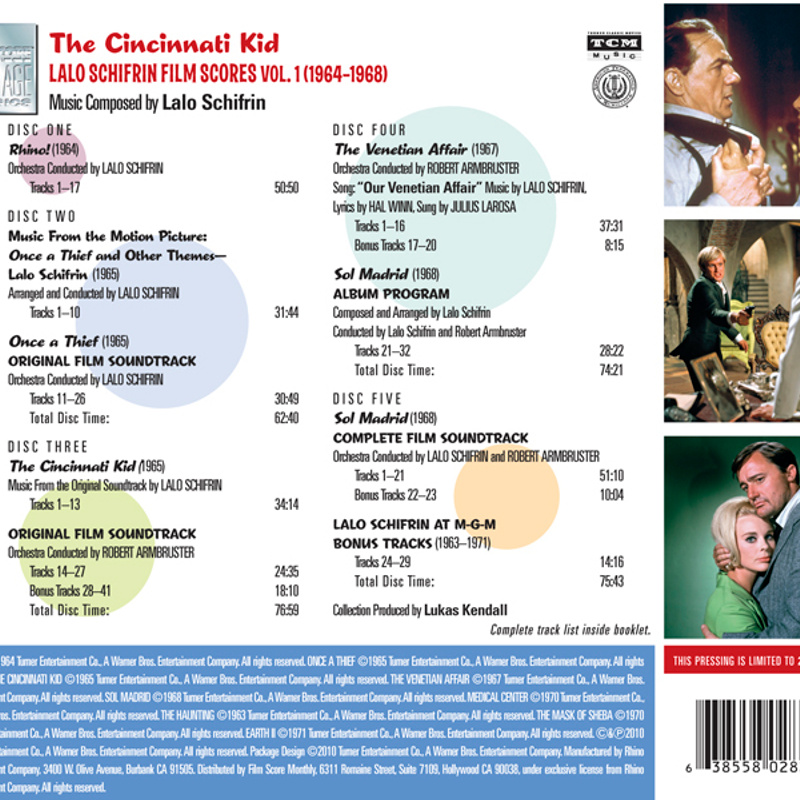 The Cincinnati Kid: Lalo Schifrin Film Scores, Vol. 1 (1964–1968) album cover