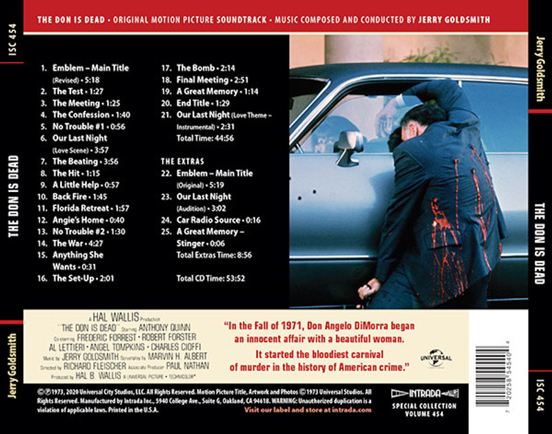 The Don Is Dead (Original Motion Picture Soundtrack) album cover