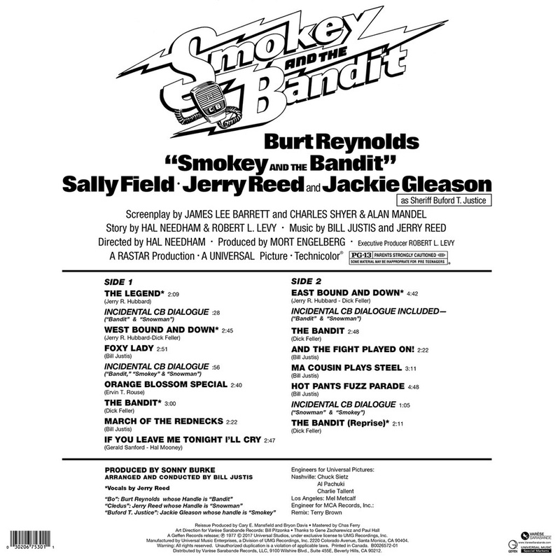 Album cover for Smokey and the Bandit (Music From The Original Motion Picture Soundtrack) by Various Artists - Varèse Saraba…
