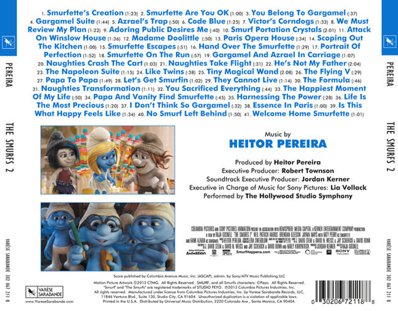 The Smurfs 2 album cover