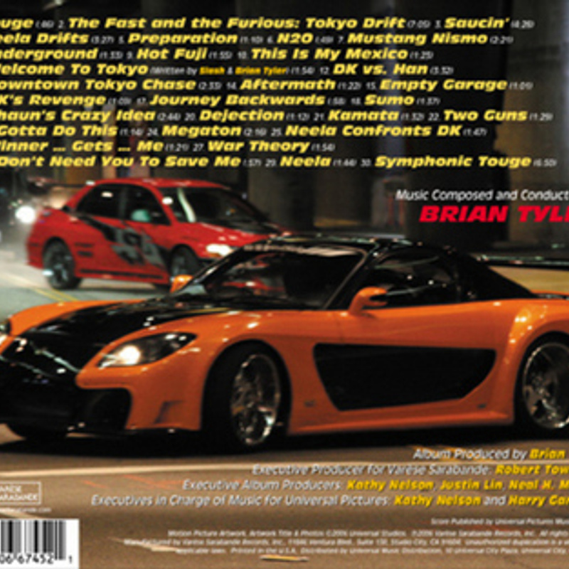 The Fast and the Furious - Tokyo Drift (Original Score) album cover