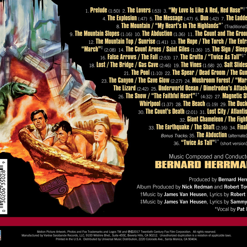 Journey To The Center Of The Earth (Original Motion Picture Soundtrack) album cover