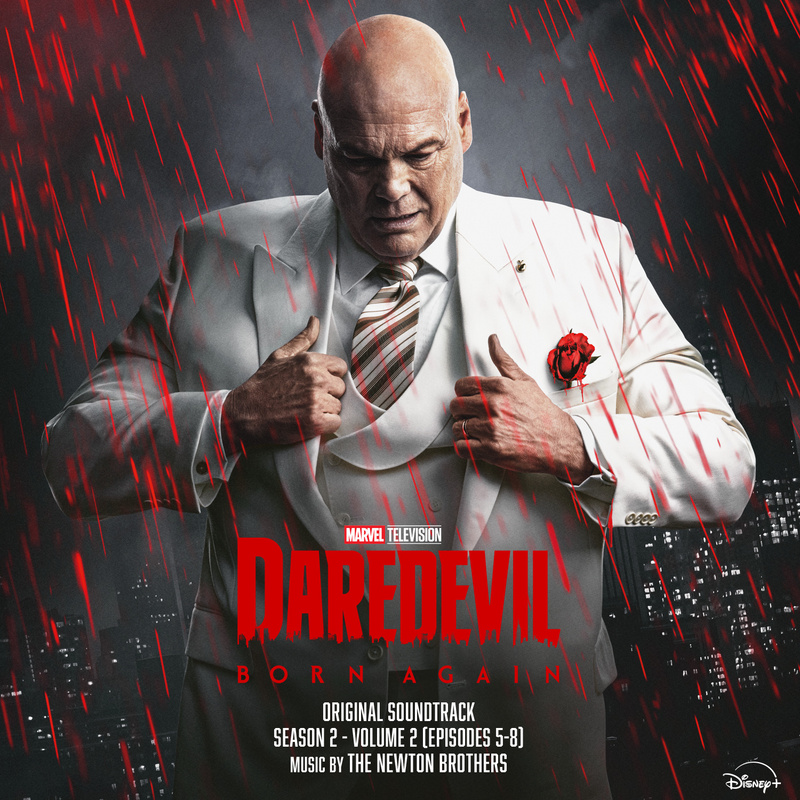 Album cover for Marvel's Daredevil: Born Again - Season 2: Volume 2 (Episodes 5-8) (Original Soundtrack) by The Newton Broth…