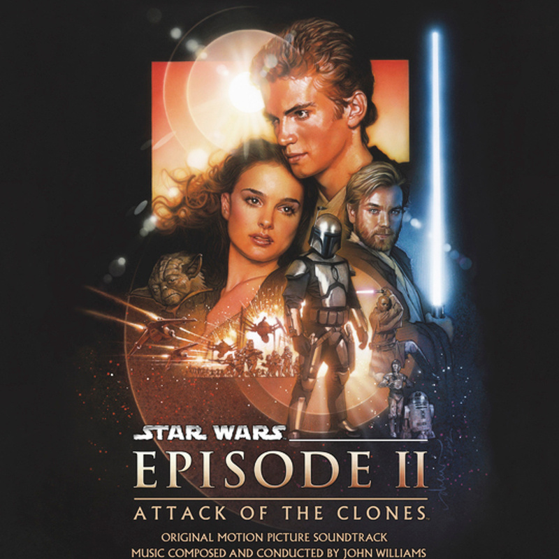 Cover art for Star Wars: Episode II - Attack of the Clones (Original Motion Picture Soundtrack) (Jango Fett (Silver / Royal Blue) Vinyl Variant)