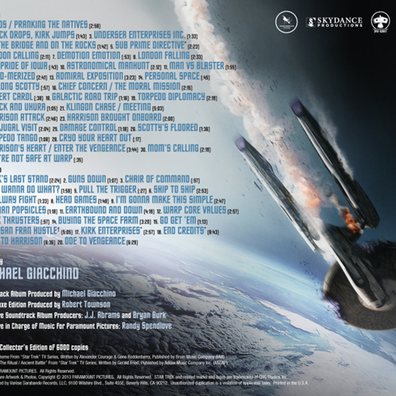 Star Trek Into Darkness: The Deluxe Edition (Music From the Motion Picture) album cover