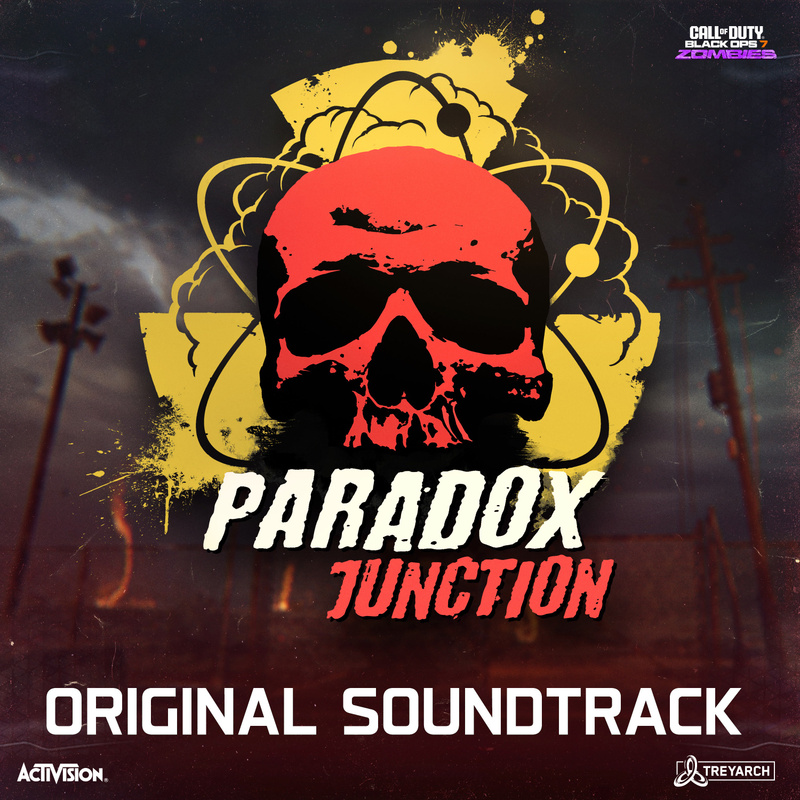 Album cover for Kevin Sherwood: Call of Duty: Black Ops 7 - Zombies "Paradox Junction" (Original Soundtrack) by Kevin Sherwo…