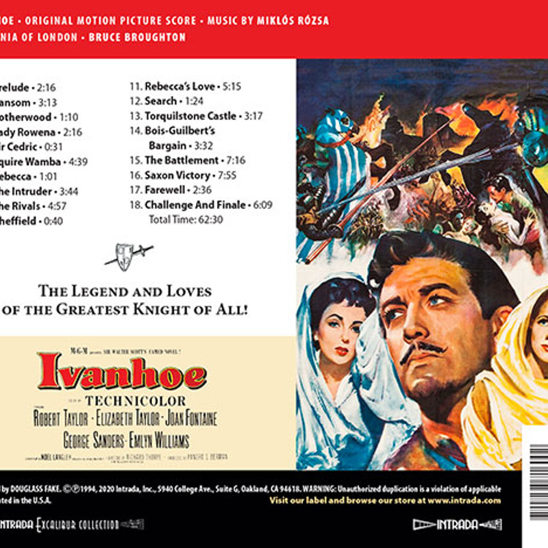 Ivanhoe (Original Motion Picture Soundtrack) album cover