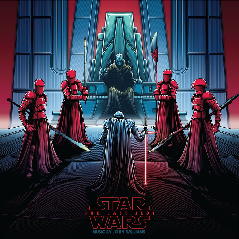 Cover art for Star Wars: The Last Jedi (Original Motion Picture Soundtrack) (Snoke & Kylo (Black/Red/White Disc 1 - Black/BlueWhite Disc 2) Vinyl Variant)