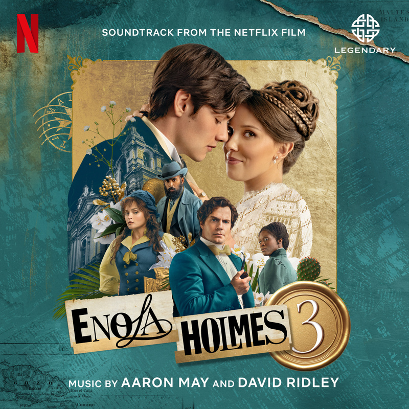Album cover for Aaron May: Enola Holmes 3 (Soundtrack from the Netflix Film) by Aaron May and David Ridley - Milan Records 2…
