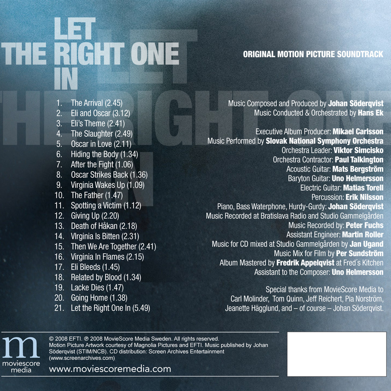 Let The Right One In (Original Motion Picture Soundtrack) album cover