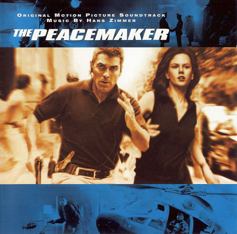 Album cover for The Peacemaker (Original Motion Picture Soundtrack) by Hans Zimmer - Dreamworks Records 1997