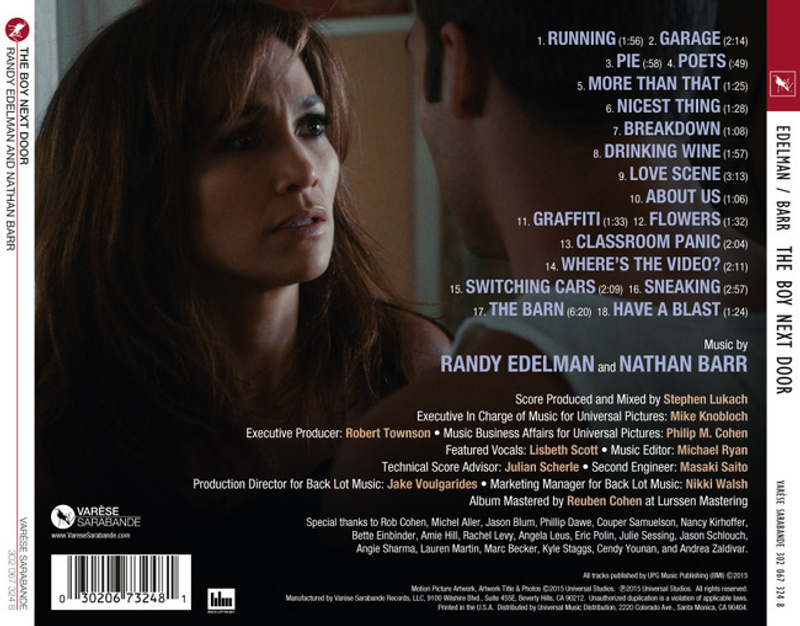 The Boy Next Door (Original Motion Picture Soundtrack) album cover