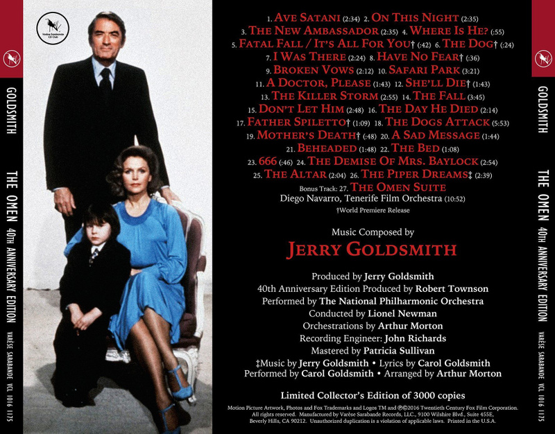 The Omen: Original Motion Picture Soundtrack (40th Anniversary Edition) album cover