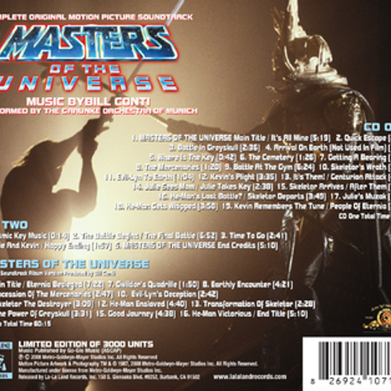 Masters of the Universe (Original MGM Motion Picture Soundtrack) album cover