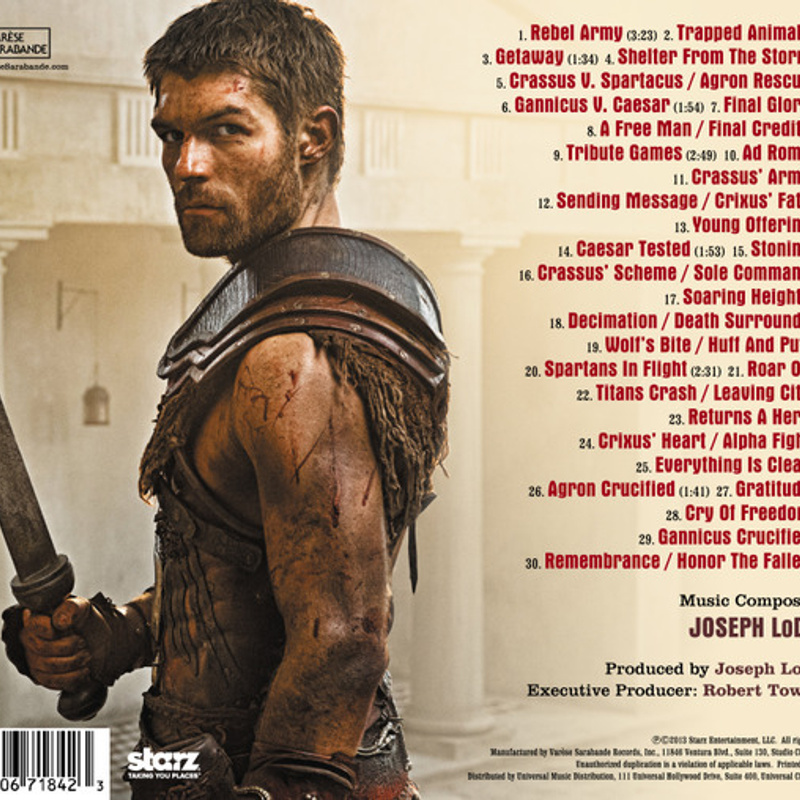 Spartacus: War of the Damned album cover