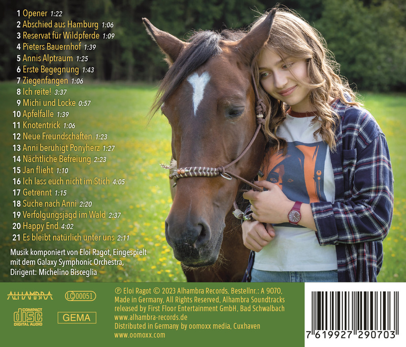 Album cover for Ponyherz - Wild und Frei (Original Soundtrack) by Éloi Ragot - Alhambra Records 2023
