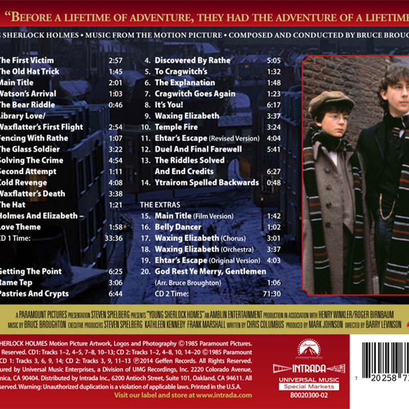 Young Sherlock Holmes (Music From the Motion Picture) album cover