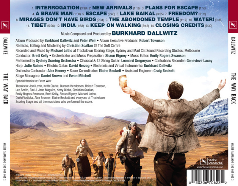 The Way Back (Original Motion Picture Soundtrack) album cover